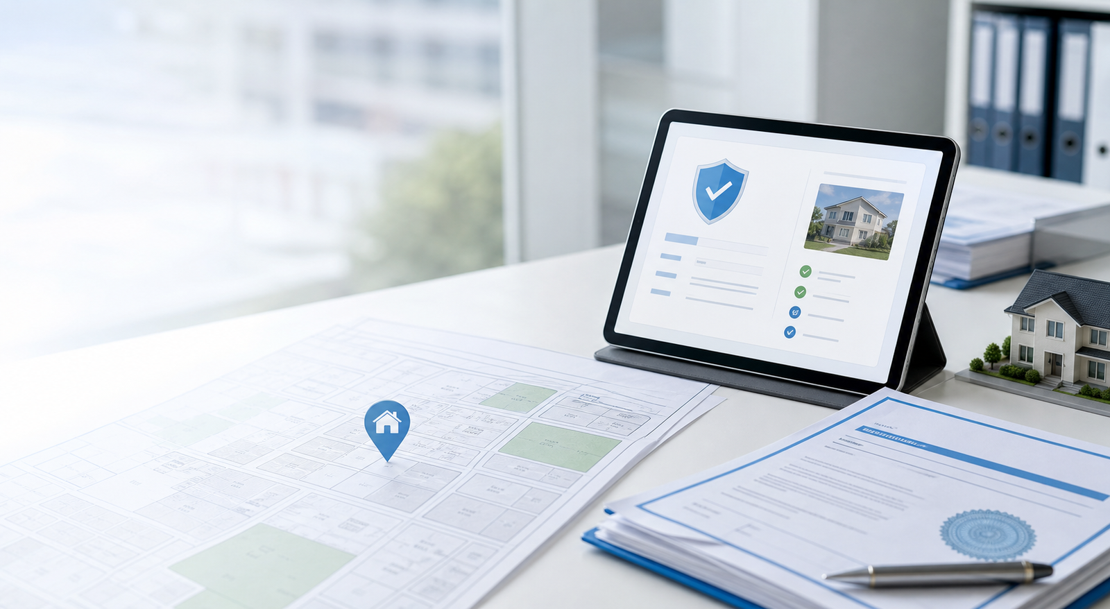 Property documents and digital verification interface